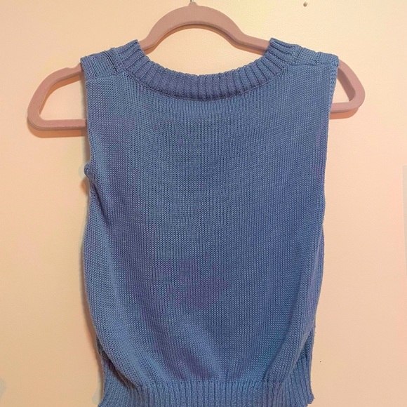 blue knitted cardigan (XS) - Picture 2 of 2